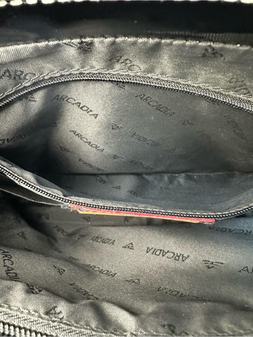 Arcadia Black Patent Tote with Tan Handles - Picture 9 of 16